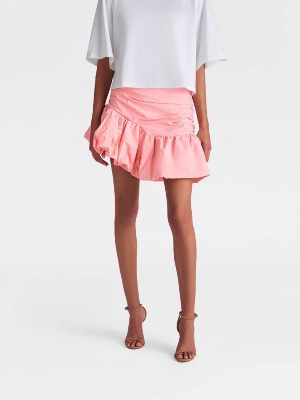KBB by Kahlana Pink Ruffle Mini Skirt